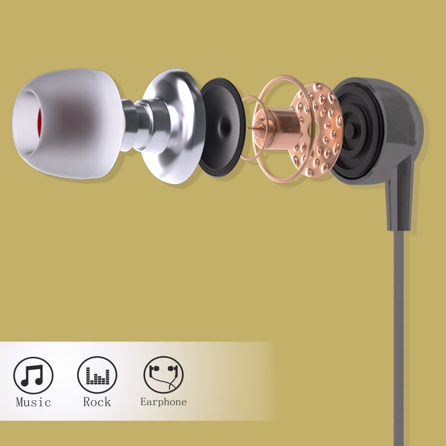 Unix Candy Best Wired Earphones - Premium Stereo Sound