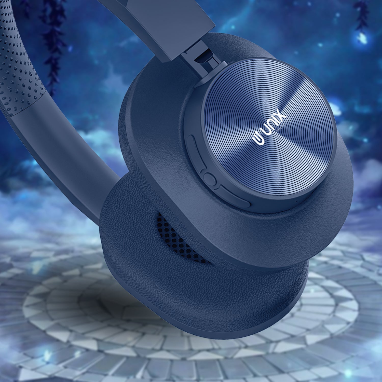 Unix UX-W100 Wireless Headphones: 36 Hours of Playtime, Type-C Charging, and Stunning Sound Quality - Unixindia.