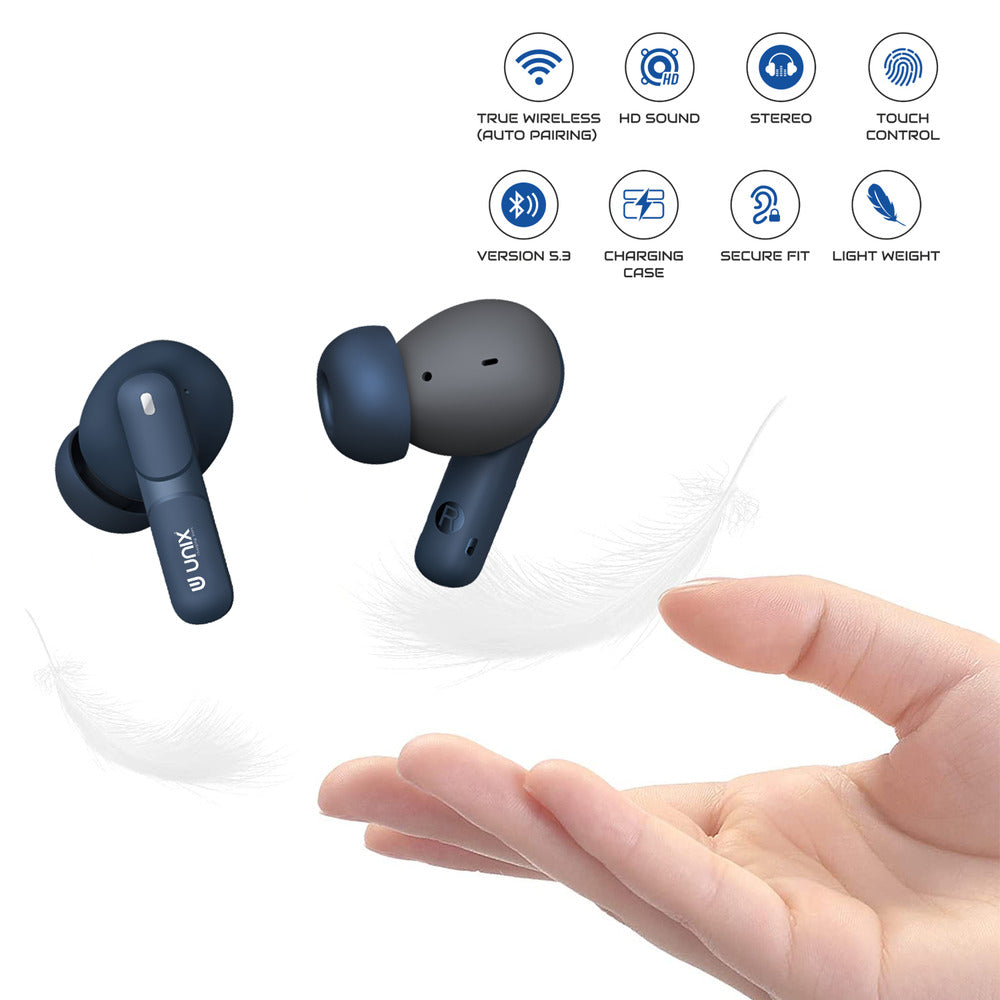 Unix UX-111 Aerobeat Wireless Earbuds | HD Sound, Long Battery Life