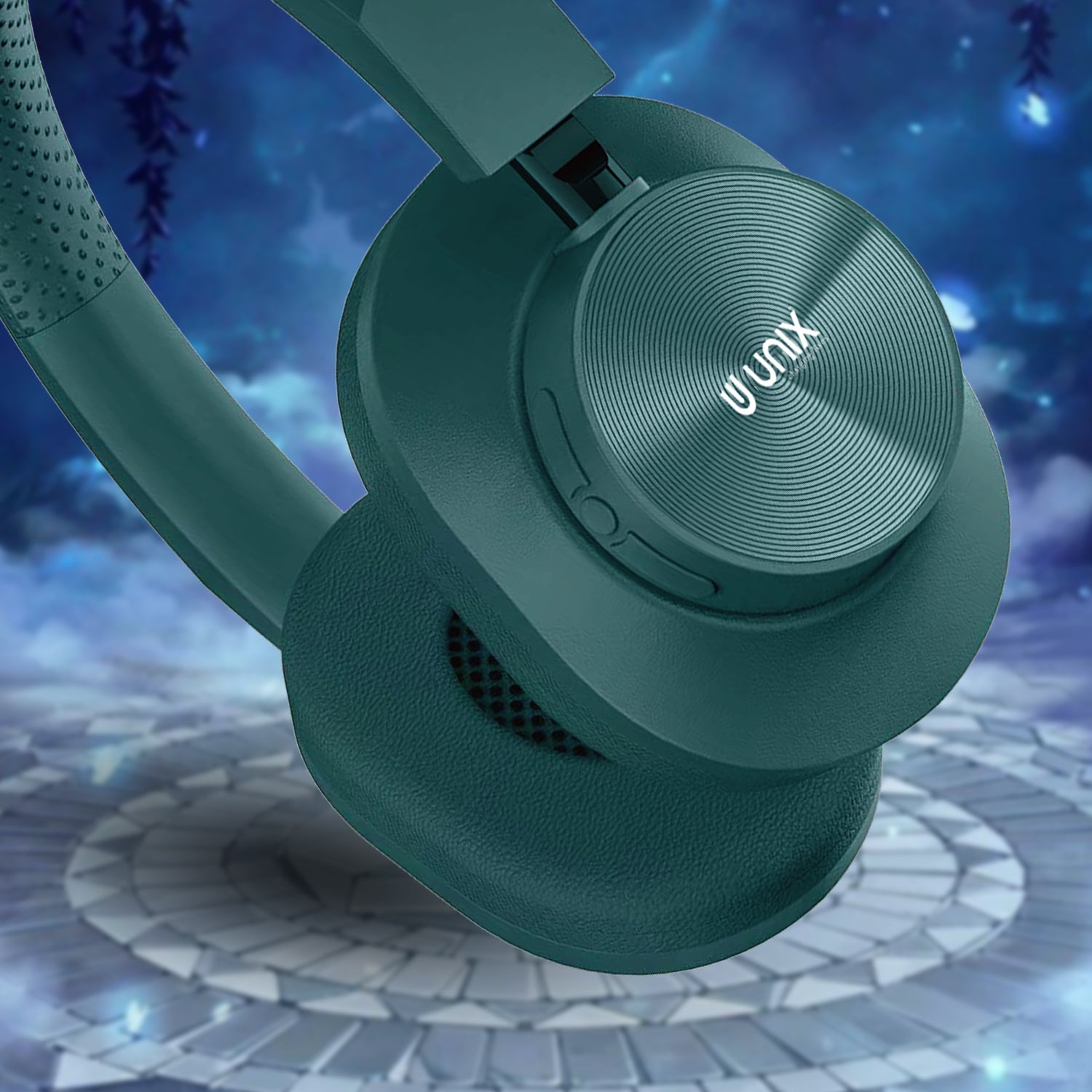 Unix UX-W100 Wireless Headphones: 36 Hours of Playtime, Type-C Charging, and Stunning Sound Quality - Unixindia.