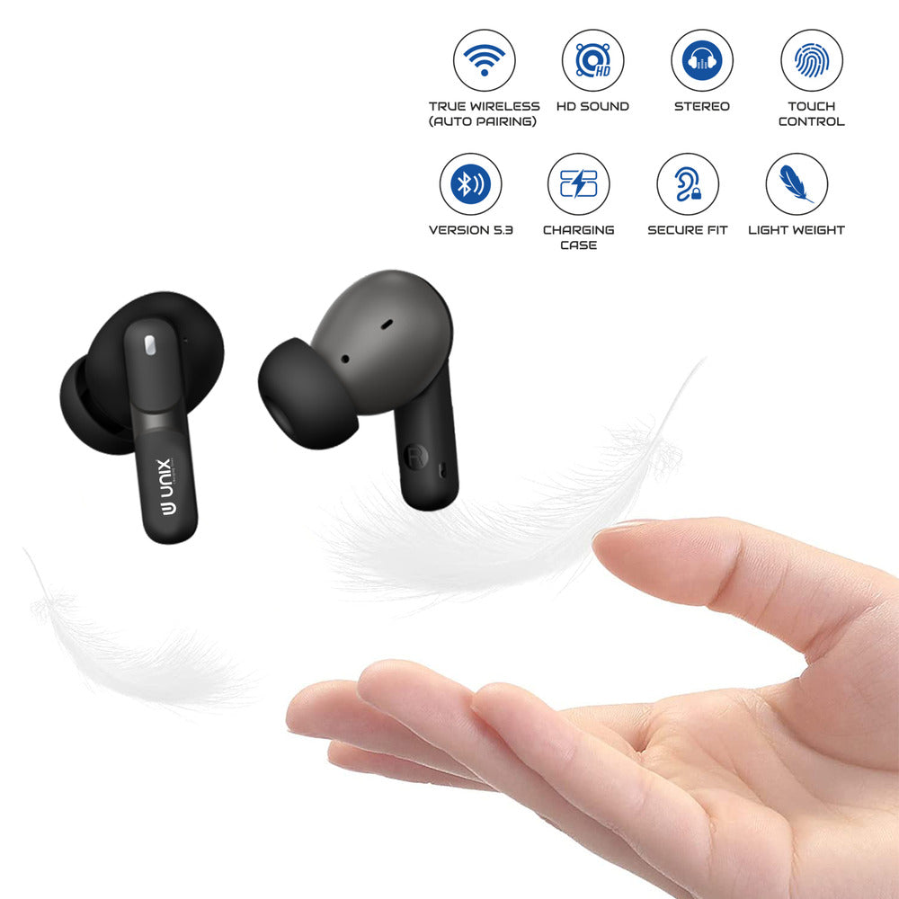 Unix UX-111 Aerobeat Wireless Earbuds | HD Sound, Long Battery Life