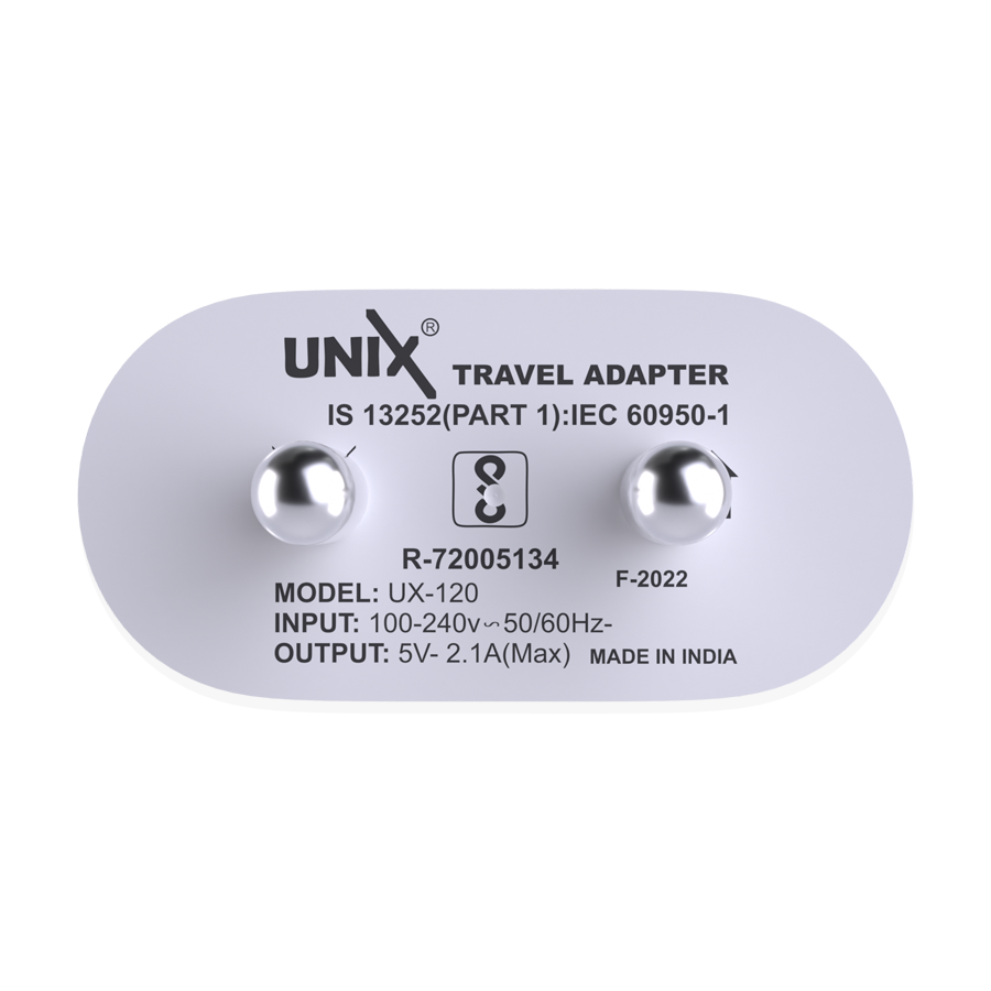 Unix UX-120 Best Travel Charger Micro USB Cable with 1 USB Port up