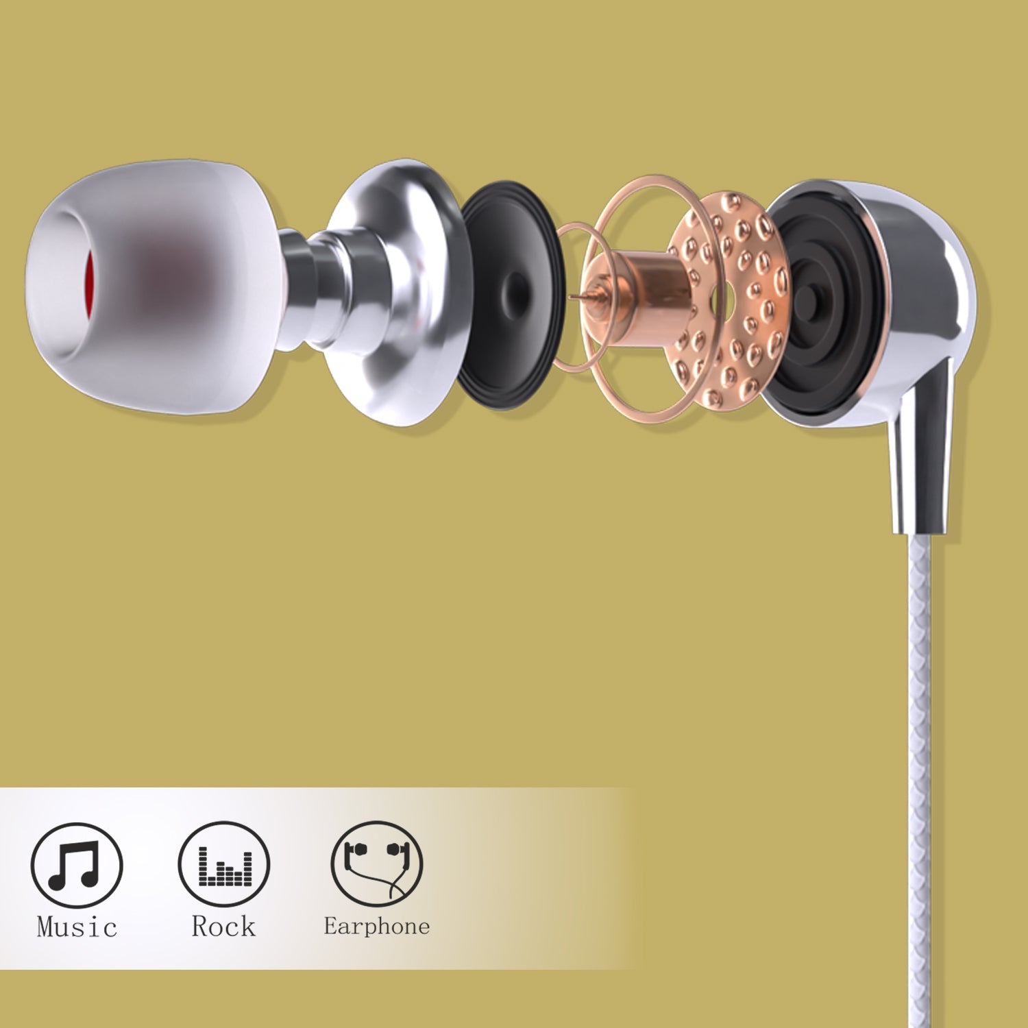 Unix Candy Best Wired Earphones - Premium Stereo Sound