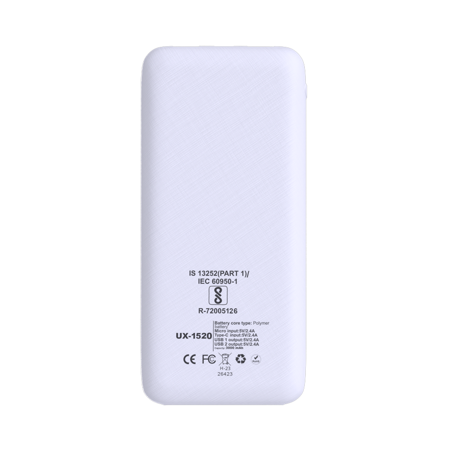 Unix UX-1520 10000mAh Power Bank - Stay Charged Anywhere, Anytime