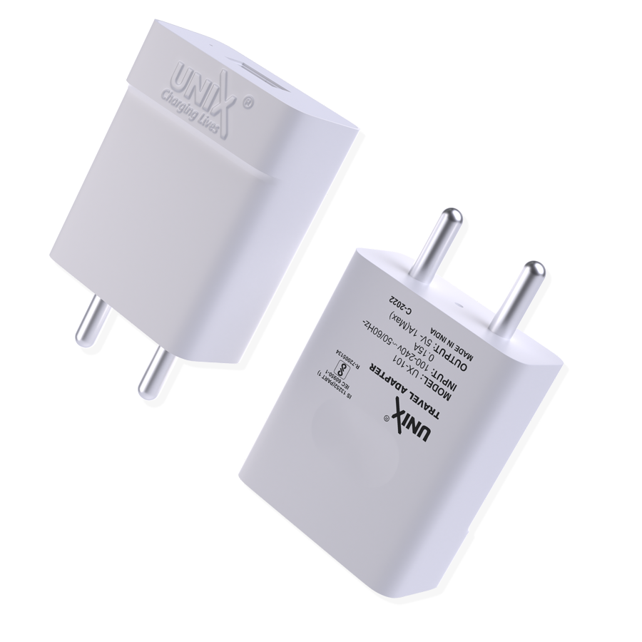 Unix UX-101 Micro USB Travel Charger floating