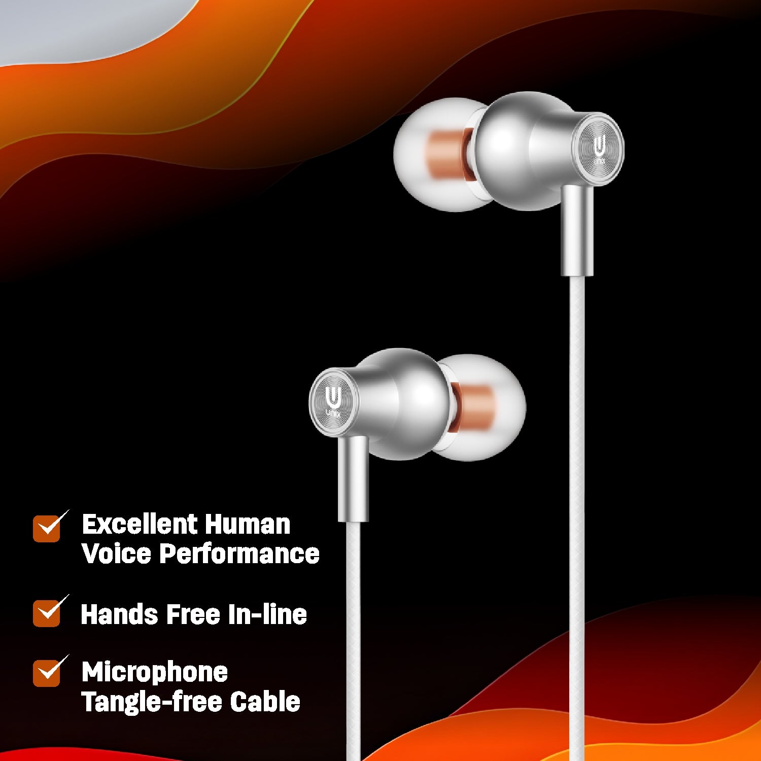 Unix Alto Wired Earphones