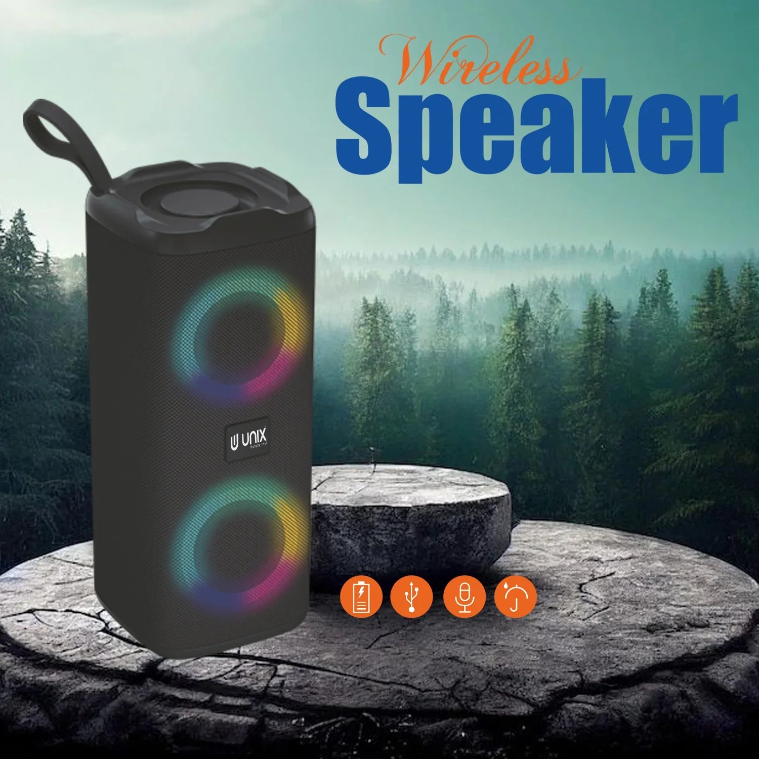 Unix Boom-Ra Best Wireless Speakers - Unixindia.