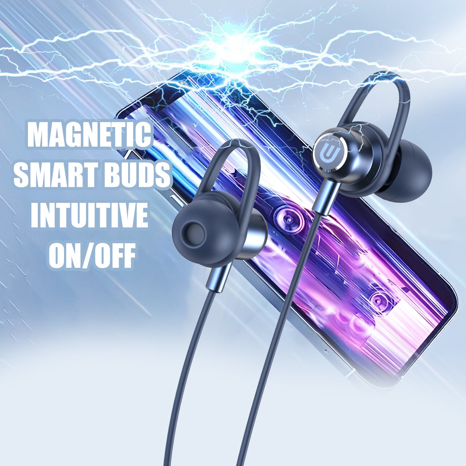 UNIX Magnus UX-333 Bluetooth Neckband - 60 Hours Playback, Bluetooth 5.4, Magnetic Smart Earbuds