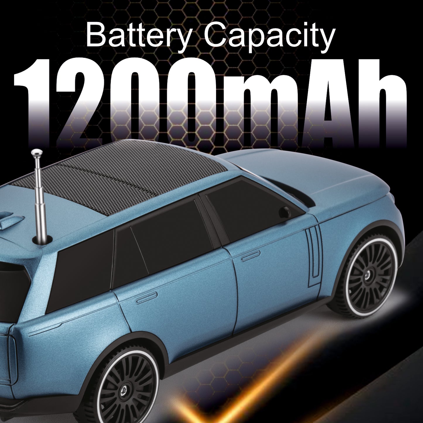 UNIX Discovery Bluetooth Speaker – 5W Stereo Sound, Car Toy Design with LED Lights & Subwoofer - Unixindia.