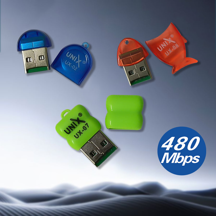 Unix Small TF Card Reader | USB 2.0, High-Speed Data Transfer lft