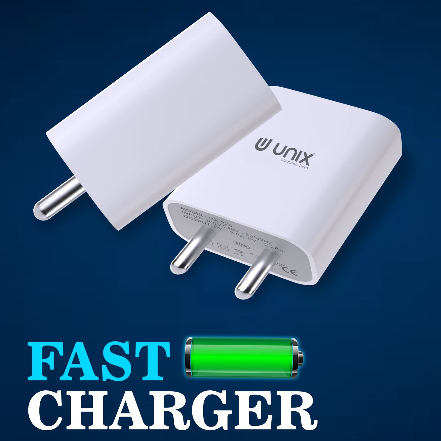 Unix UX-226 25W PD Super Fast Charger Only Dock - Unixindia.