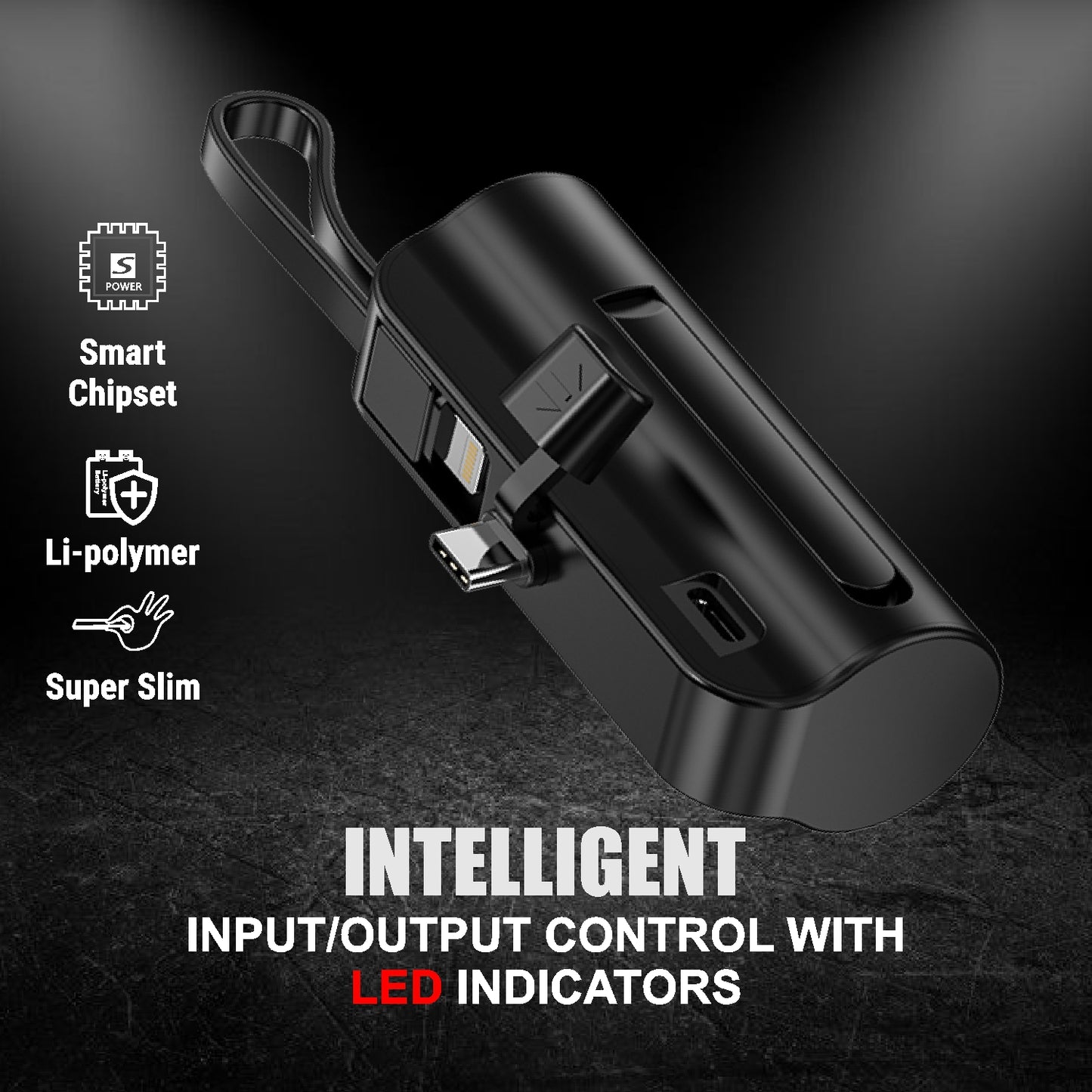 LED Charging Indicators äóñ Monitor battery levels at a glance.