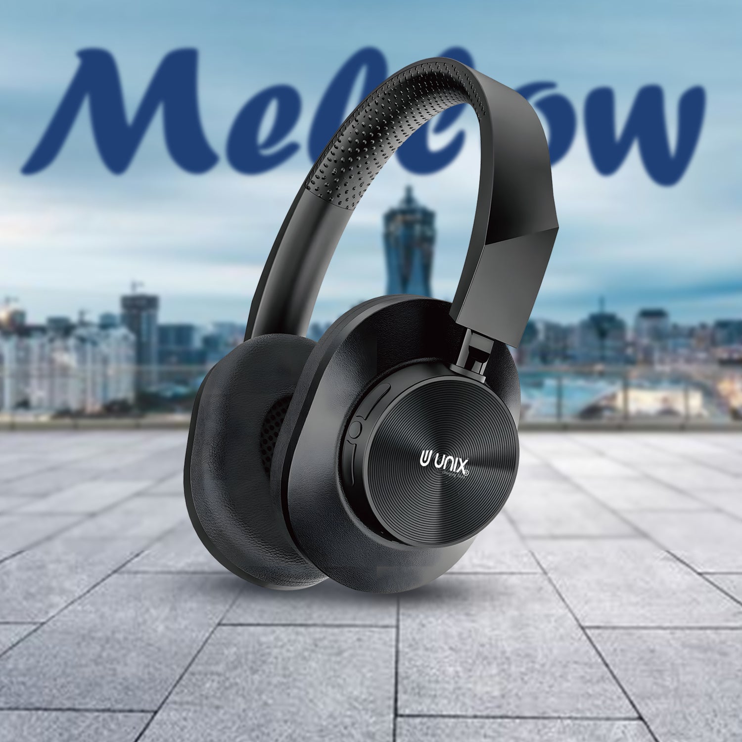 Unix UX-W100 Wireless Headphones: 36 Hours of Playtime, Type-C Charging, and Stunning Sound Quality - Unixindia.