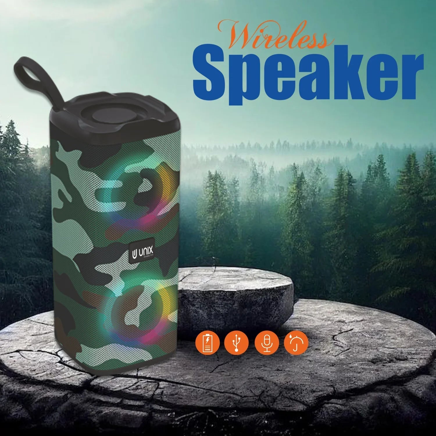 Unix Boom-Ra Best Wireless Speakers - Unixindia.