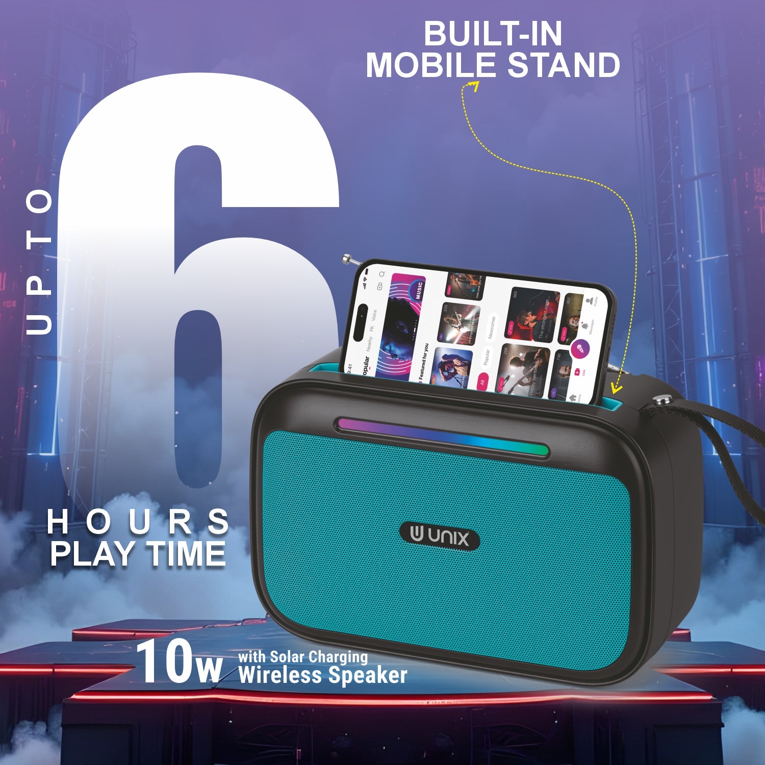 Milo 10W Solar Bluetooth Speaker