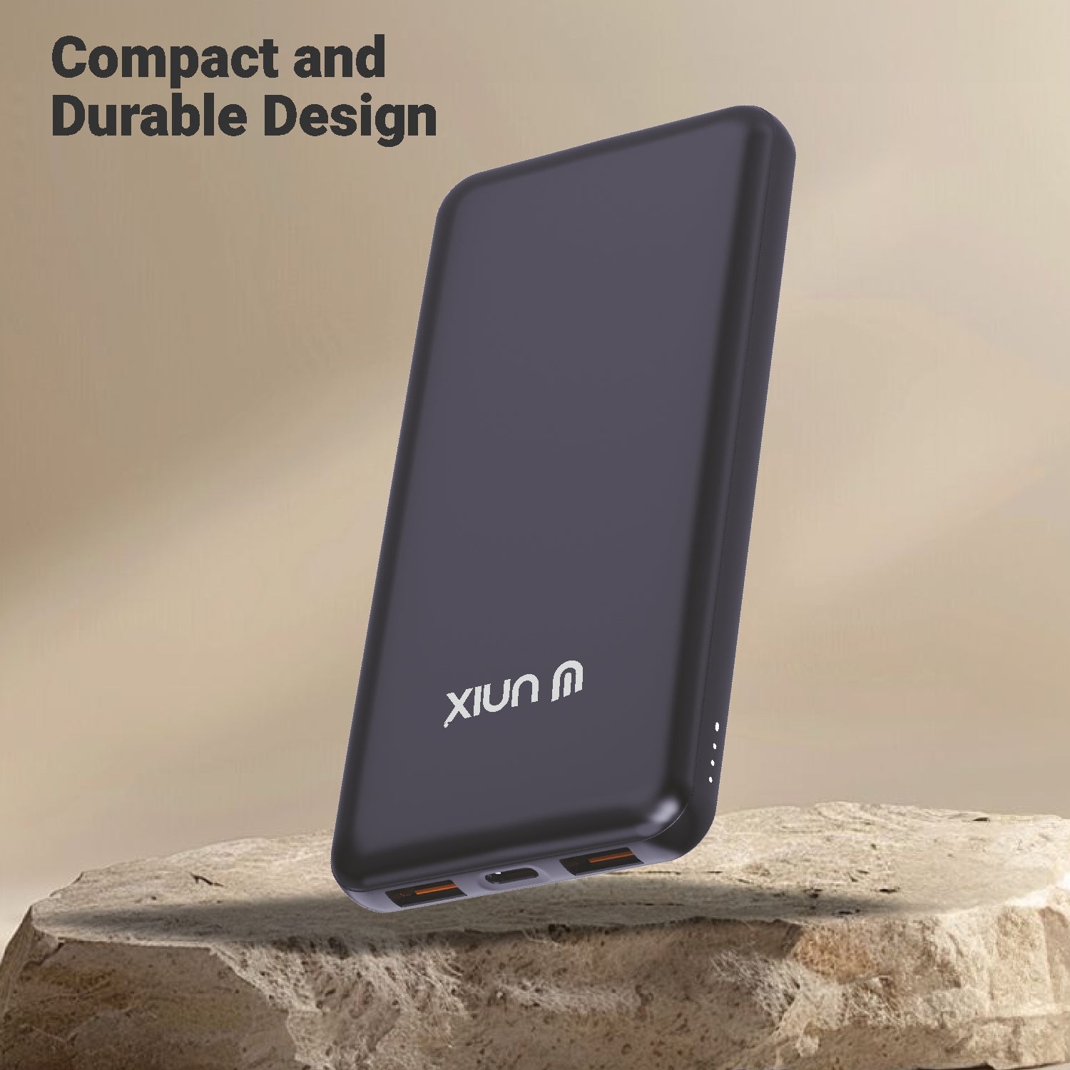 UNIX UX-1529 10000mAh Power Bank – Dual USB Output, Slim Polymer Design & LED Indicator