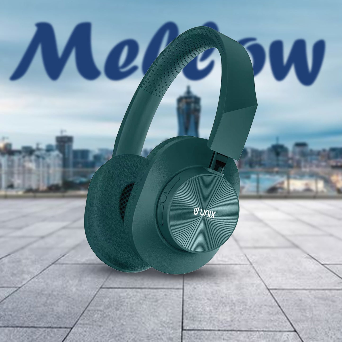 Unix UX-W100 Wireless Headphones: 36 Hours of Playtime, Type-C Charging, and Stunning Sound Quality - Unixindia.