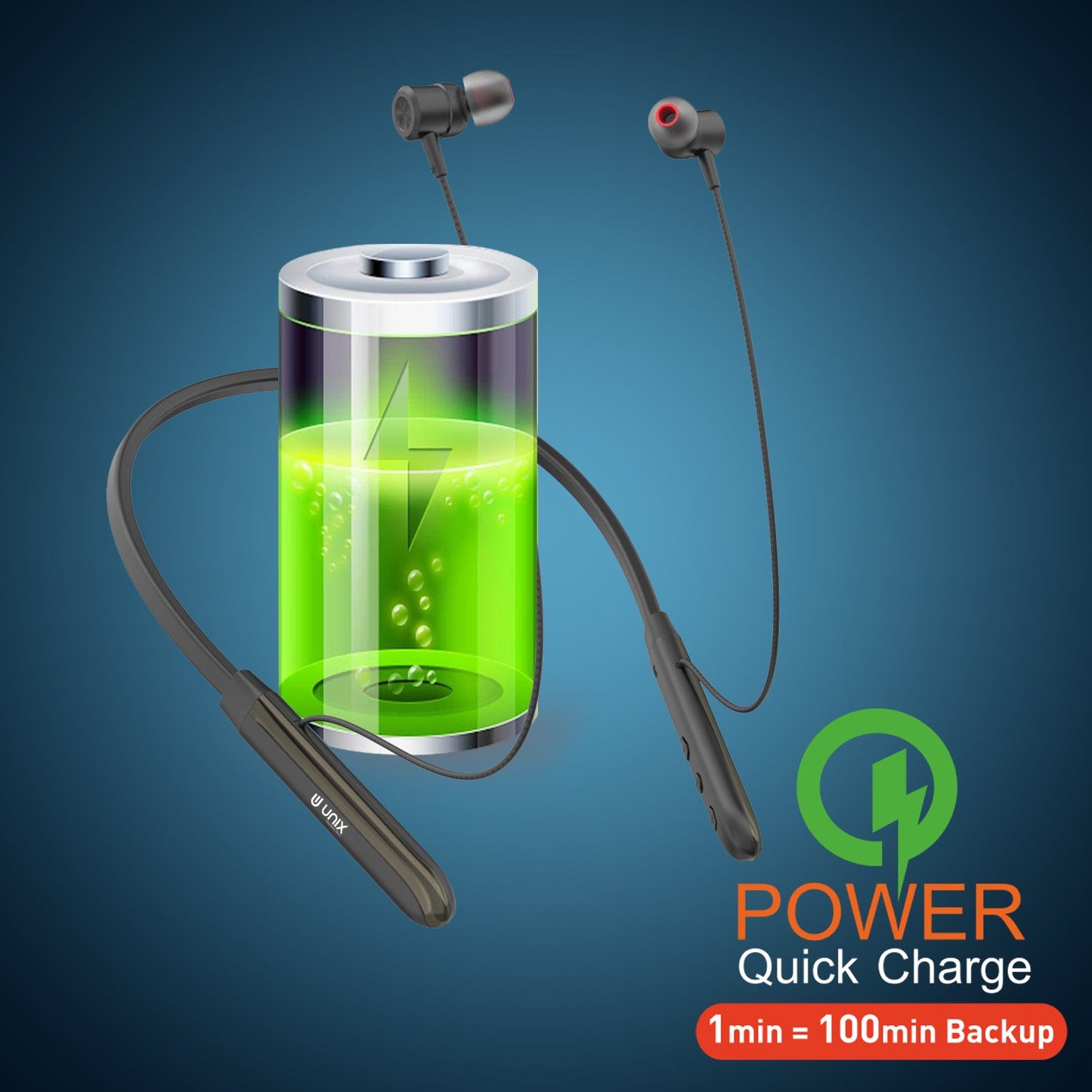 Unix UX-M15 Best Wireless Neckband - Unixindia.