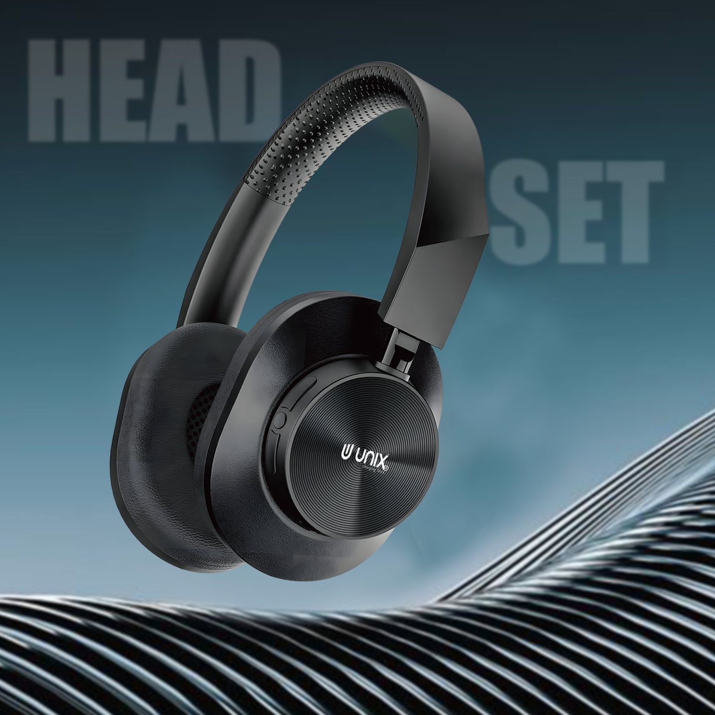 Unix UX-W100 Wireless Headphones: 36 Hours of Playtime, Type-C Charging, and Stunning Sound Quality - Unixindia.