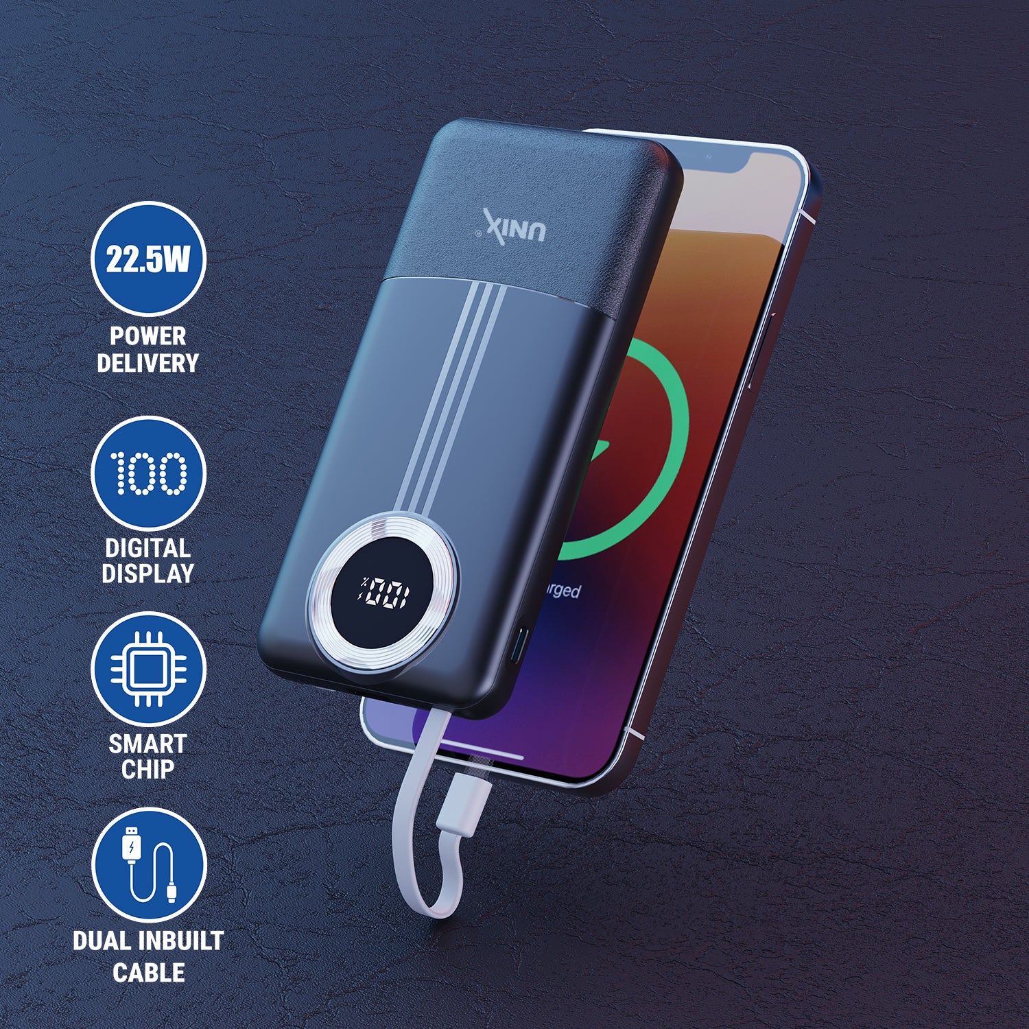 Digital Display äóñ Real-time battery status monitoring at a glance.