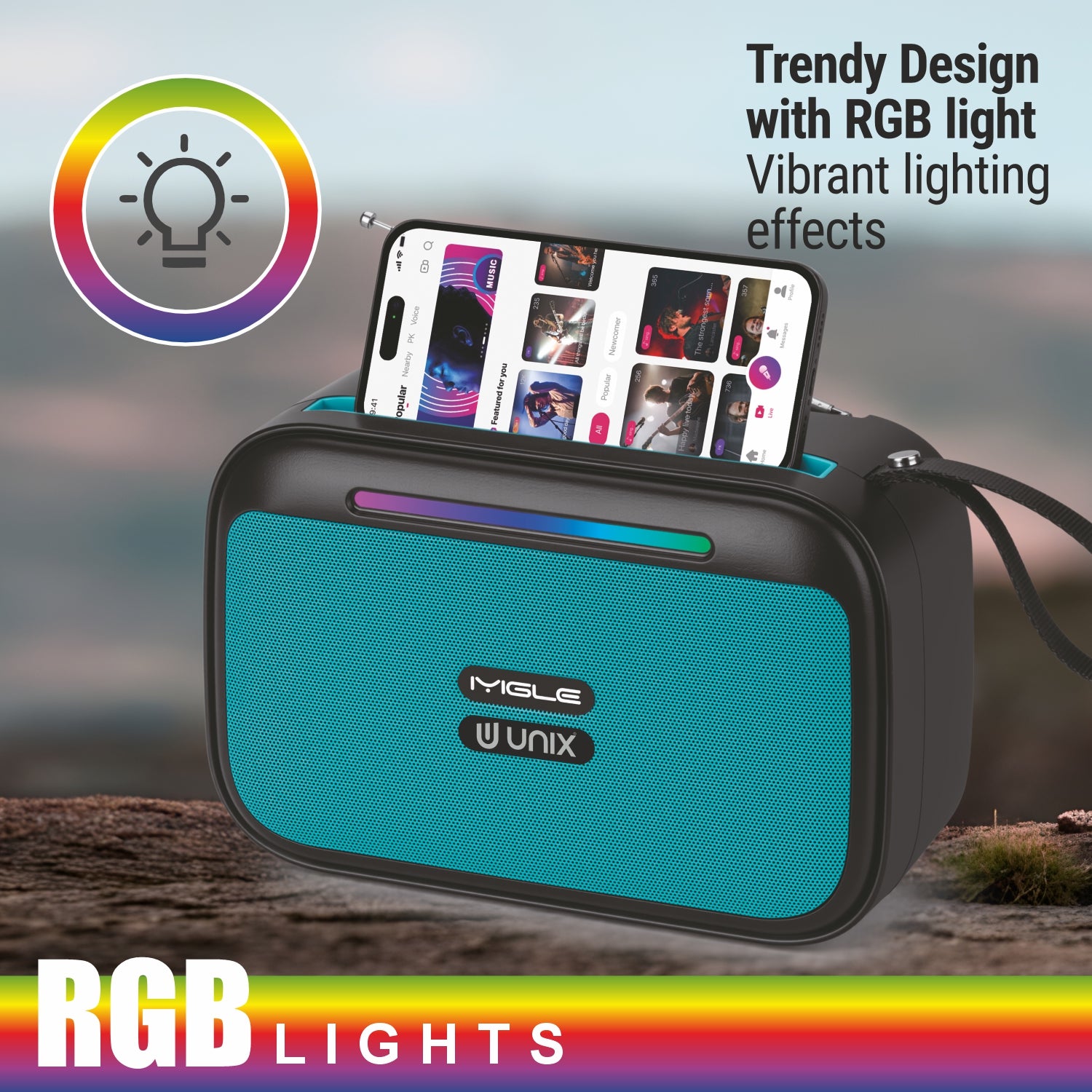 Unix Milo Inspire Solar Bluetooth Speaker