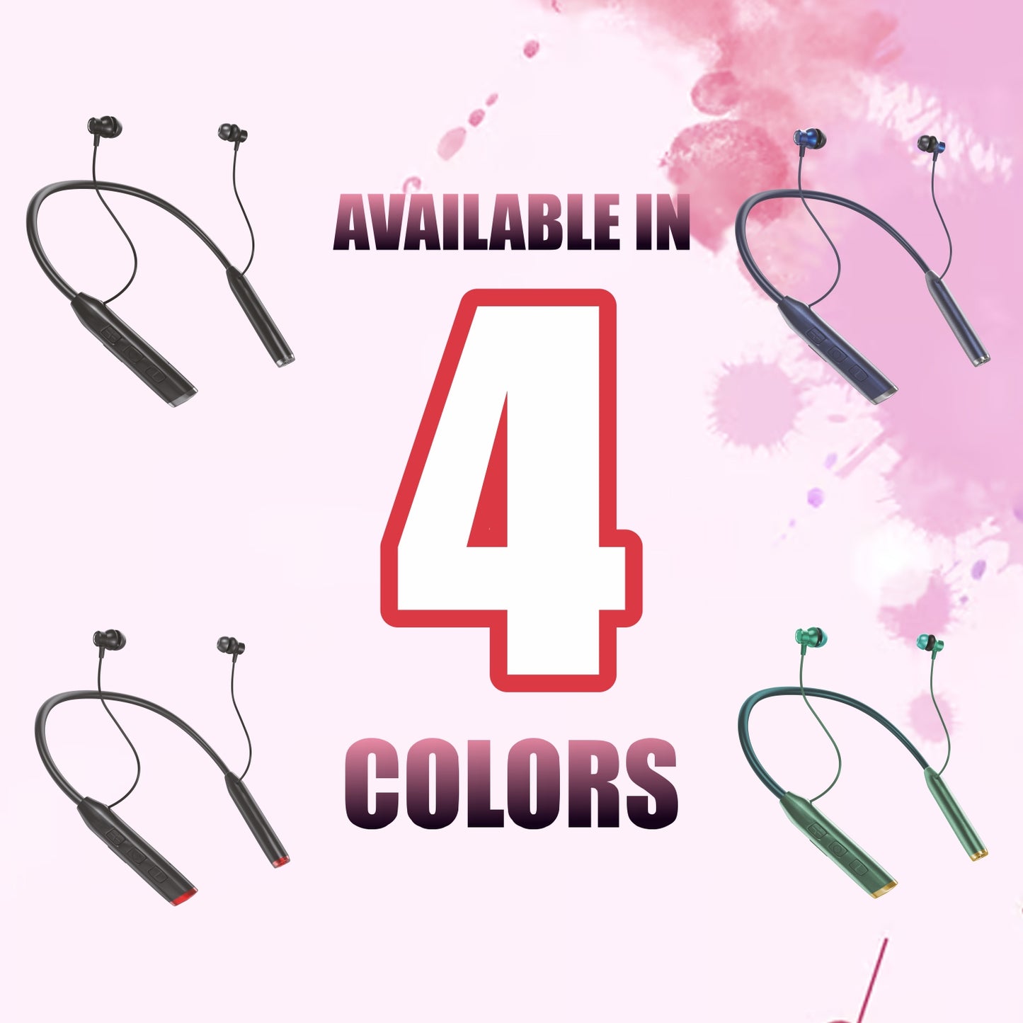 Unix UX-5000 Shockwave Wireless Neckband with 48-Hour Battery Life & BT 5.3 - Unixindia.