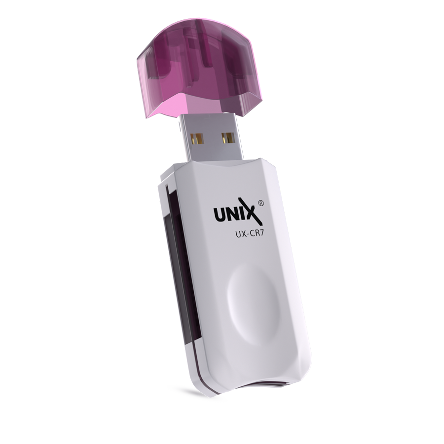 Unix UX-CR7 All In One Card Reader - built in USB 2.0 inside
