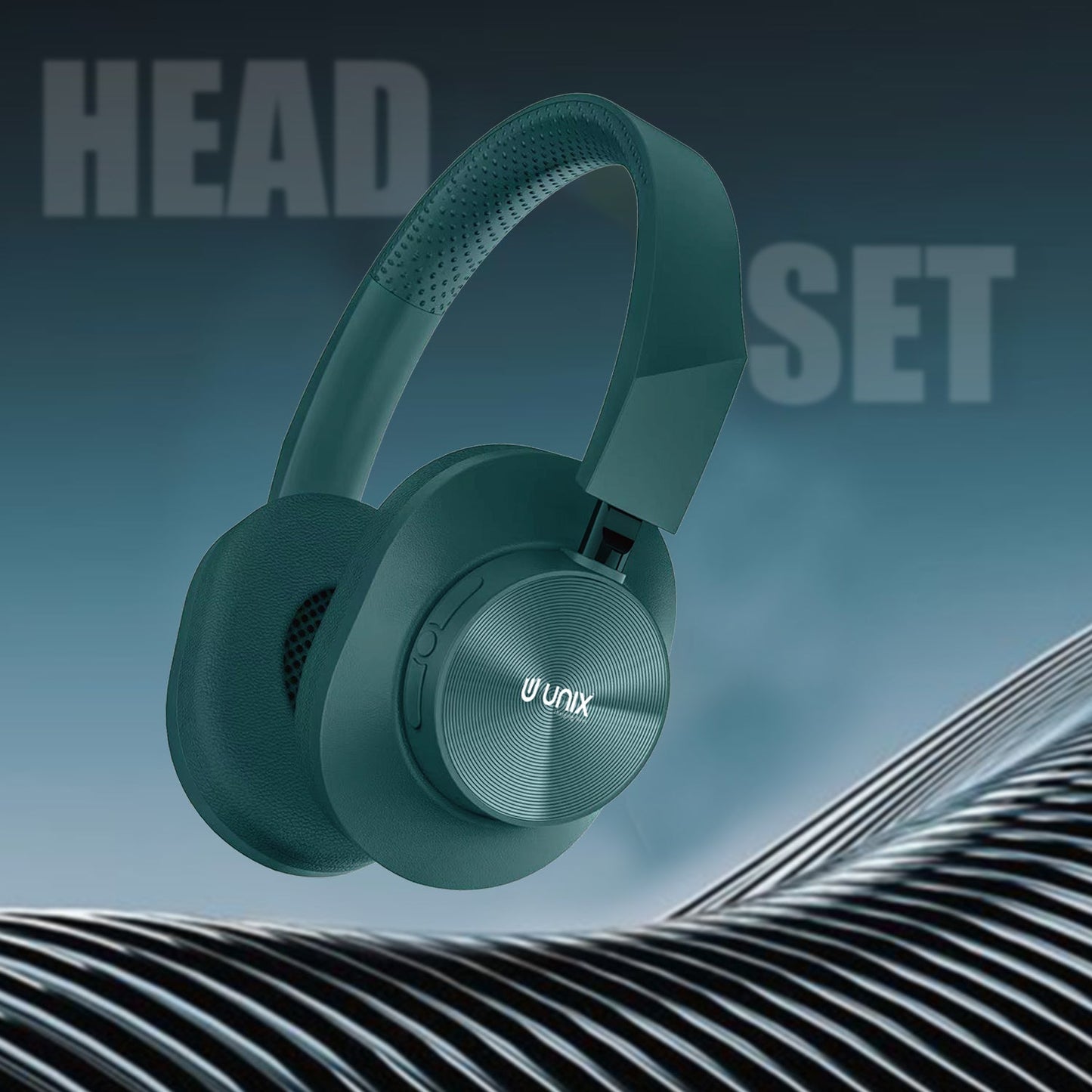 Unix UX-W100 Wireless Headphones: 36 Hours of Playtime, Type-C Charging, and Stunning Sound Quality - Unixindia.