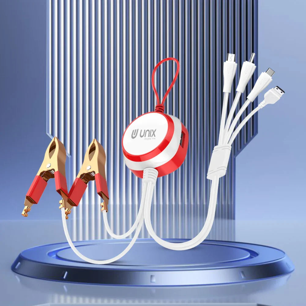 Unix 4 In 1 DC Smart Charger - Dual USB, 4AMP Output - Unixindia.