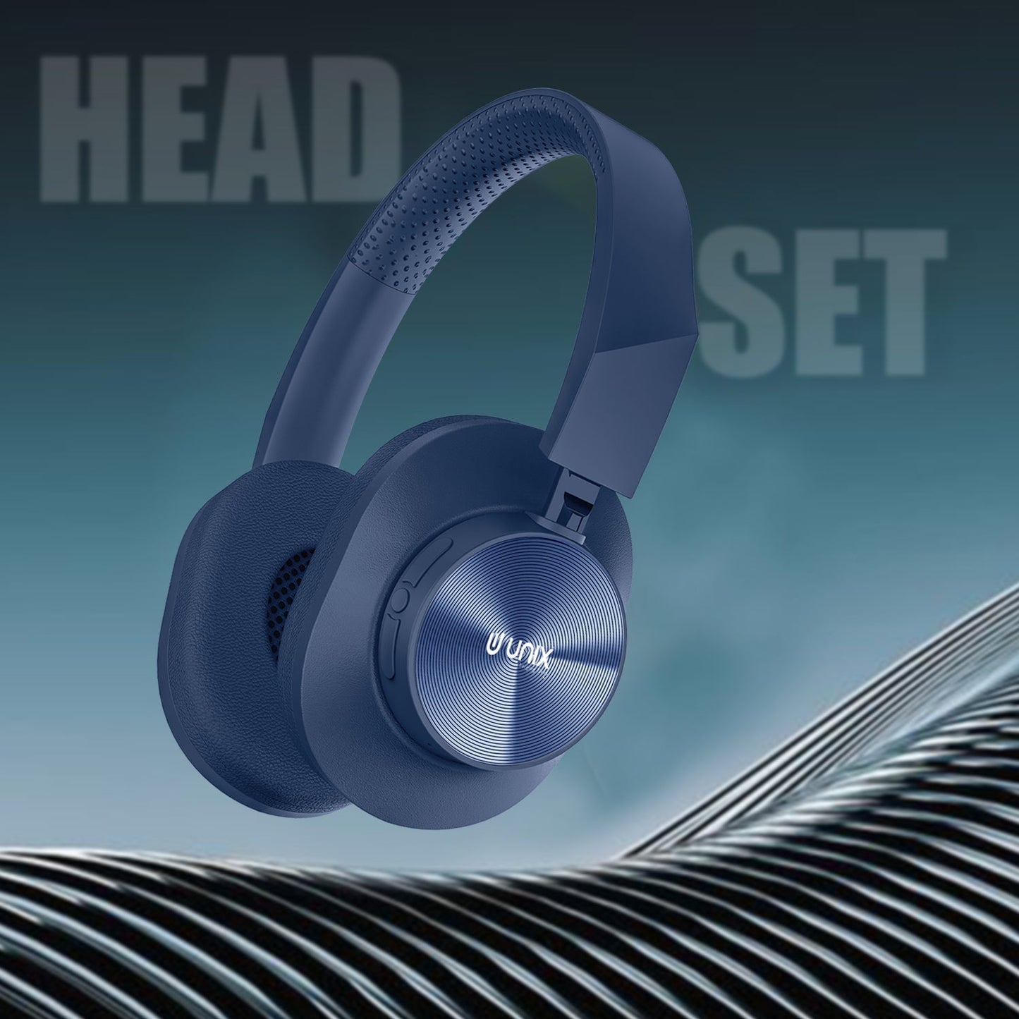 Unix UX-W100 Wireless Headphones: 36 Hours of Playtime, Type-C Charging, and Stunning Sound Quality - Unixindia.