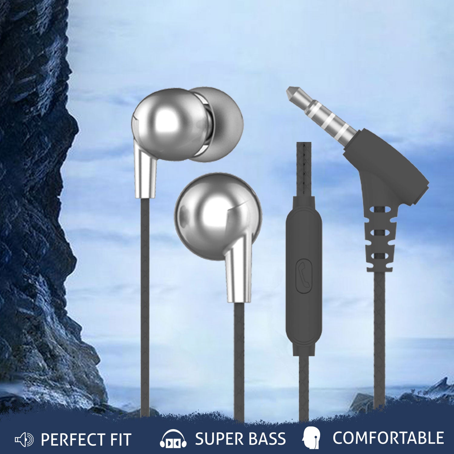 Unix Candy Best Wired Earphones - Premium Stereo Sound - Unixindia.