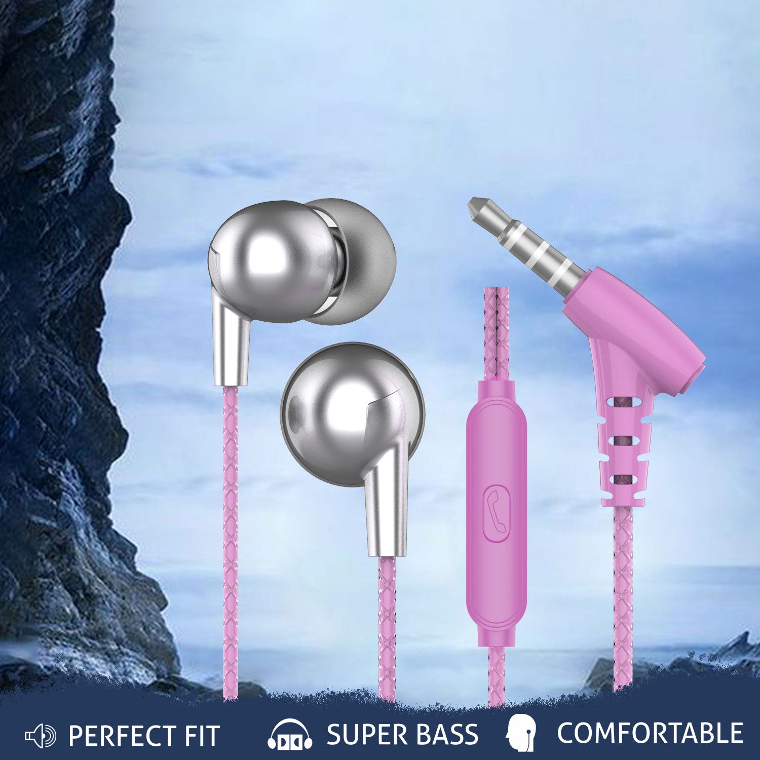 Unix Candy Best Wired Earphones - Premium Stereo Sound - Unixindia.