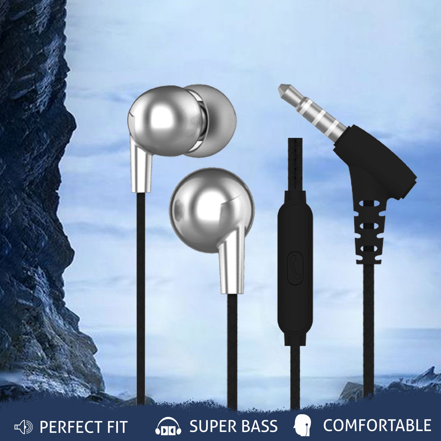 Unix Candy Best Wired Earphones - Premium Stereo Sound - Unixindia.