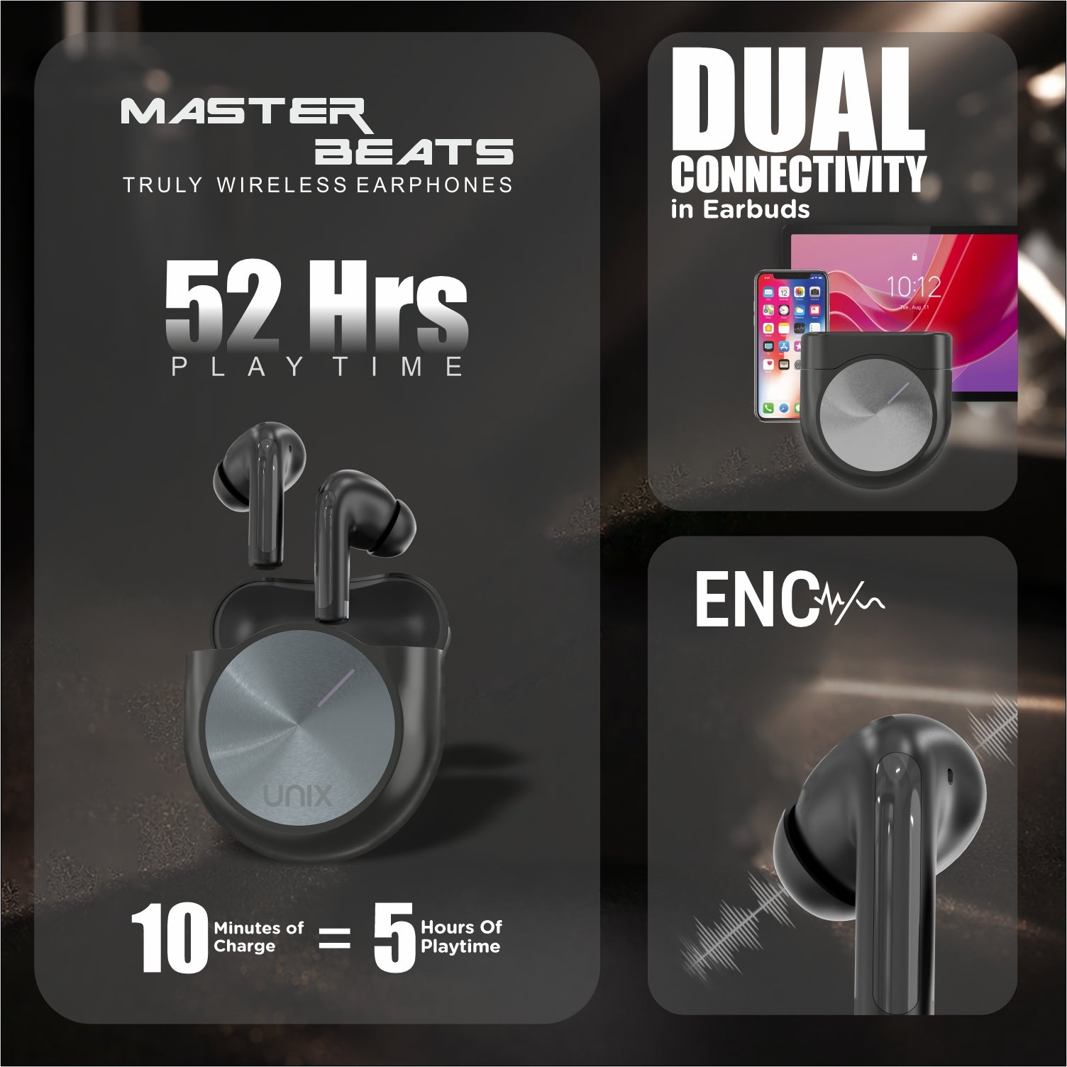 UNIX Z22 Master Beats TWS Earbuds