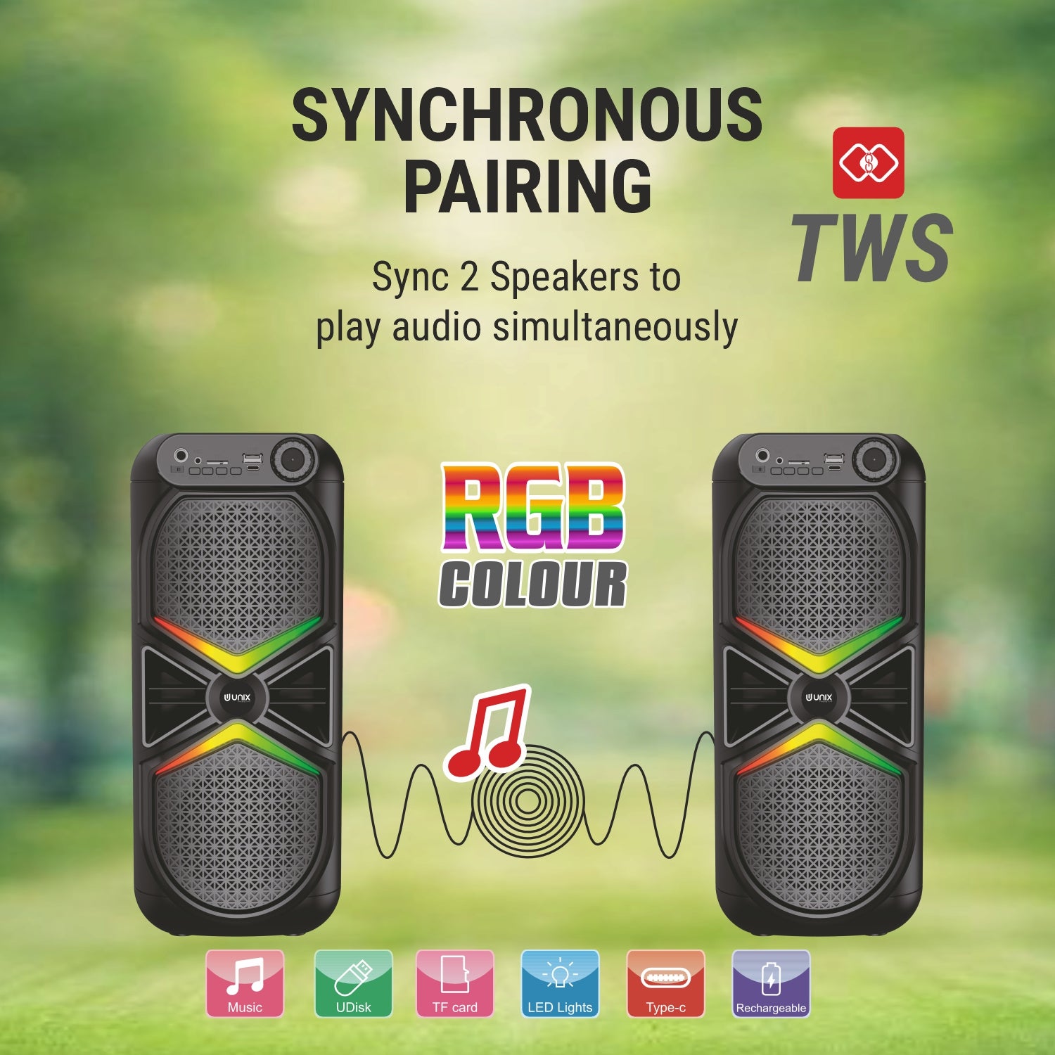 Unix XRO Boom Ra 20W Bluetooth Speaker