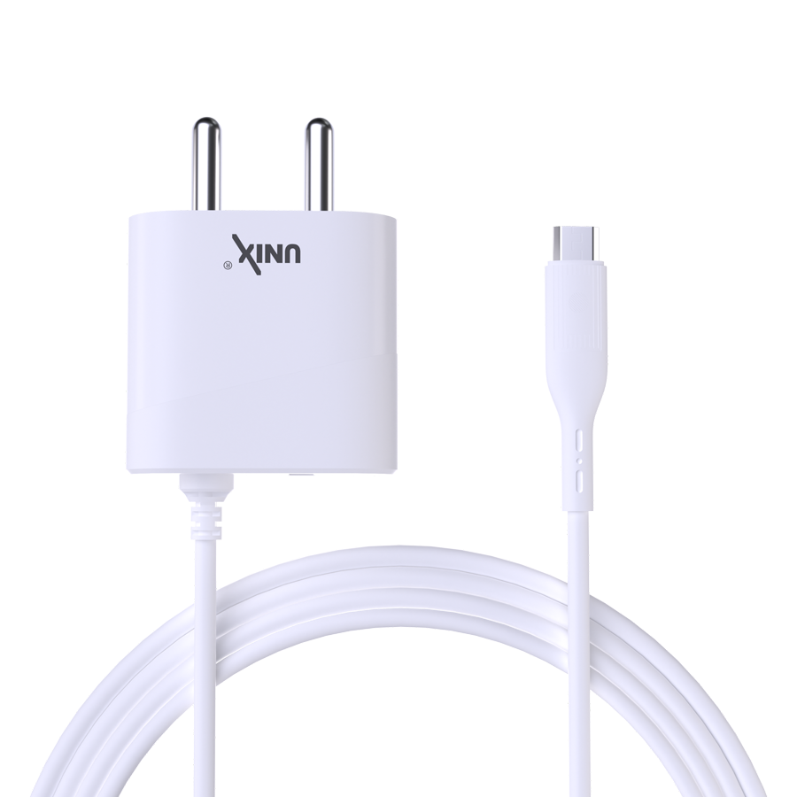 Unix UX-120 Best Travel Charger Micro USB Cable with 1 USB Port design