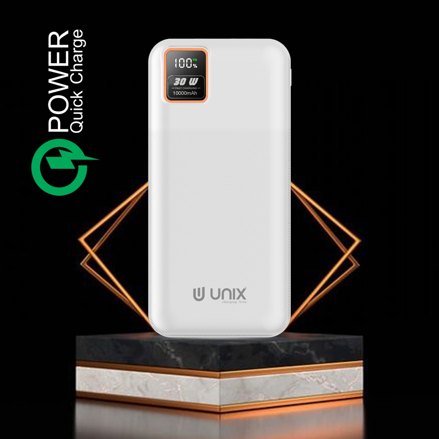 Unix UX-1523 PD 30W Power Bank for Fast Charging - Unixindia.