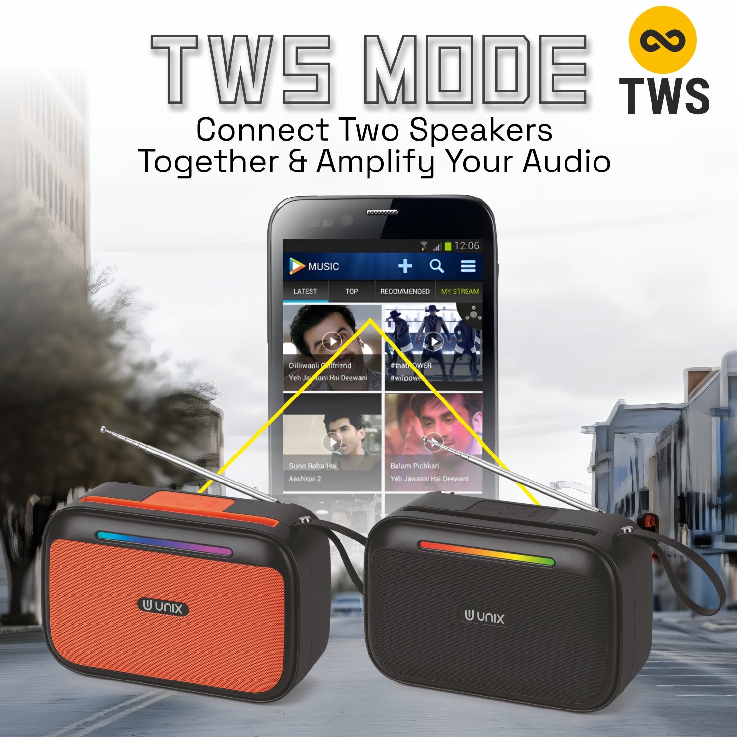 Unix Milo Inspire Solar Bluetooth Speaker