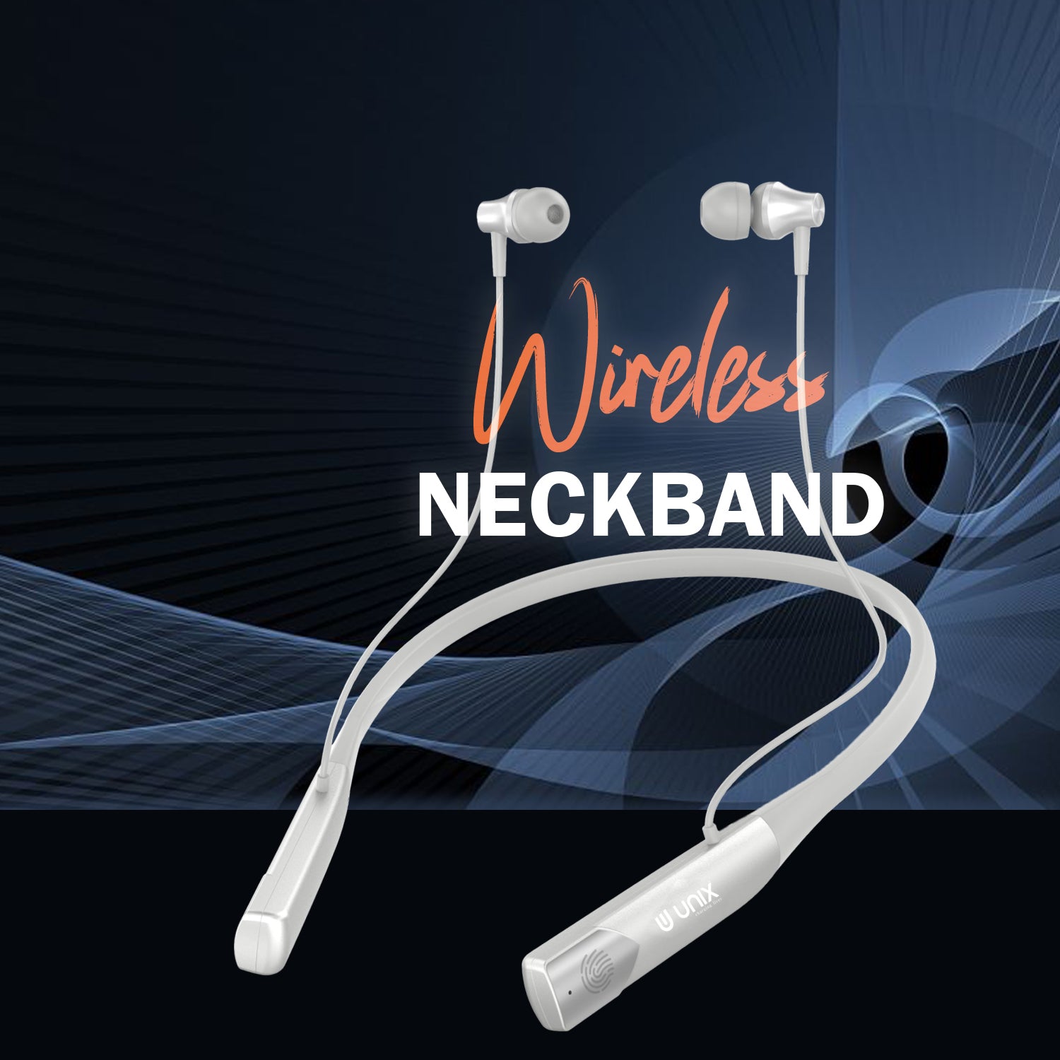 Unix UX-W1 Wireless Neckband - Audio Squad Touch Control