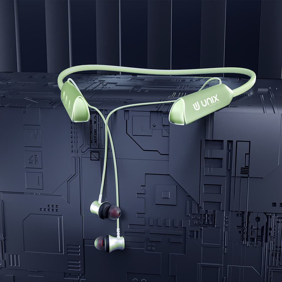 Unix UX-MX5 Best Wireless Neckband - Premium Sound