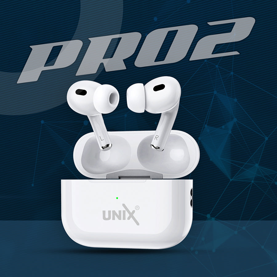 Unix UX-999 Pro 2 Wireless Earbuds - Premium Sound and Touch Control left