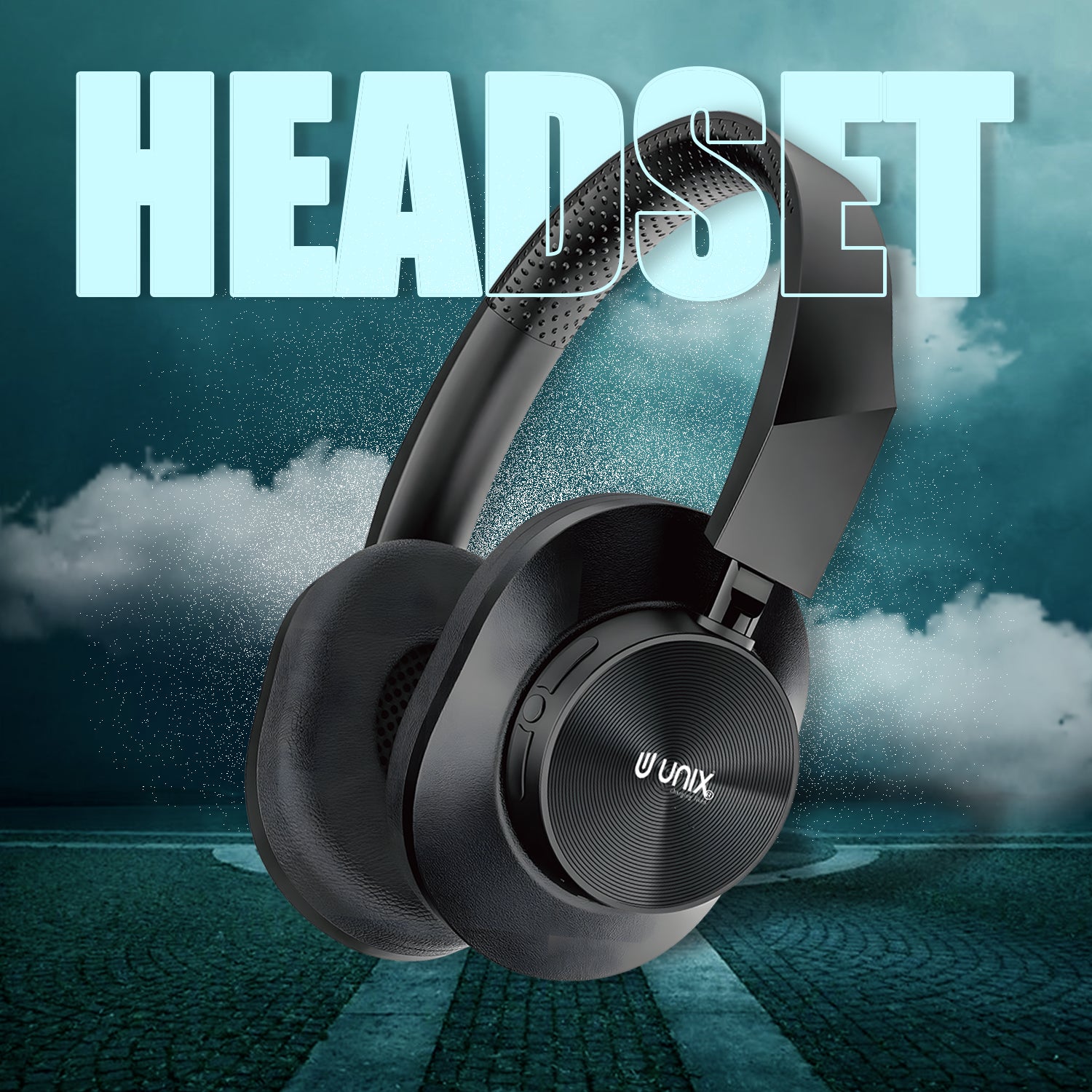 Unix UX-W100 Wireless Headphones: 36 Hours of Playtime, Type-C Charging, and Stunning Sound Quality - Unixindia.