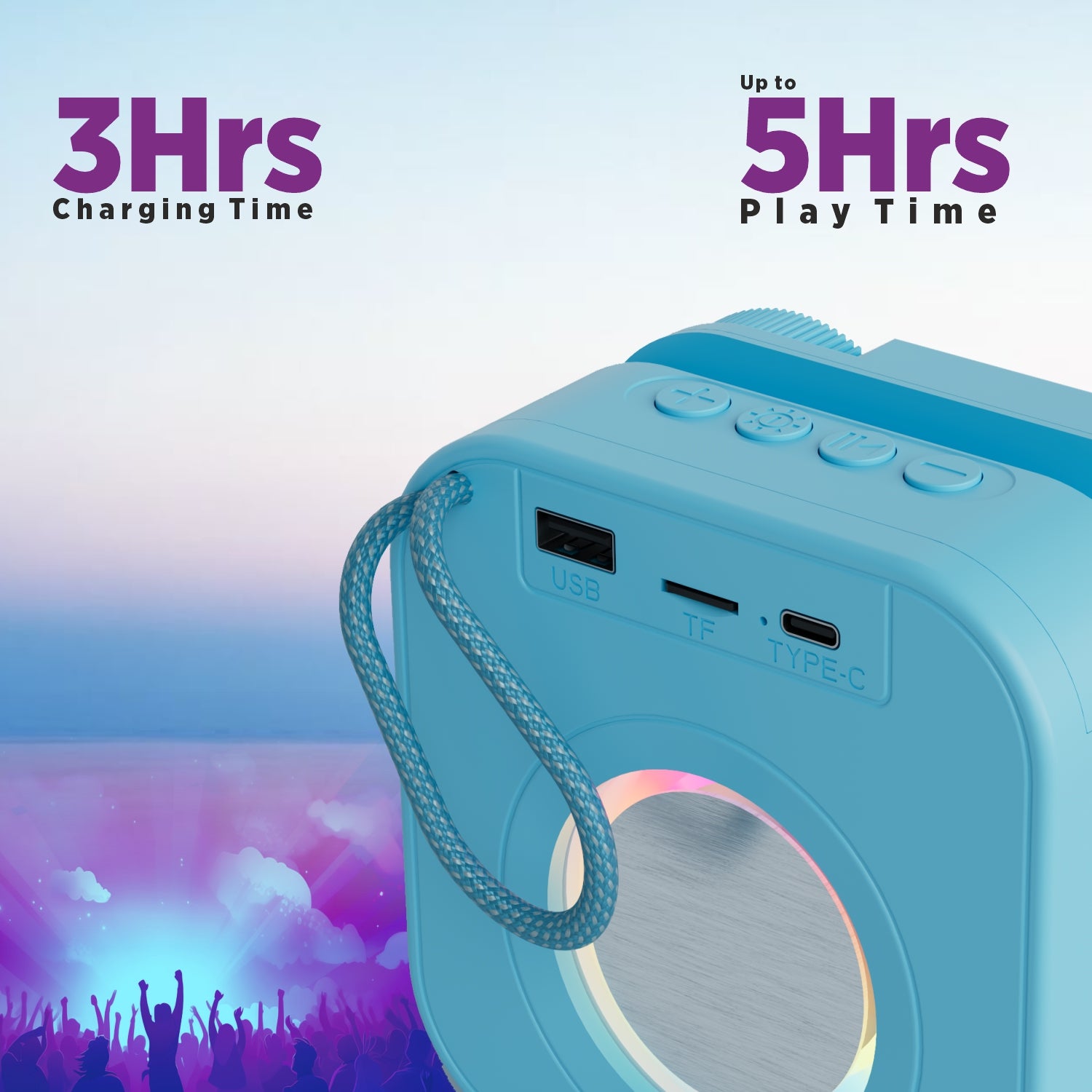 Unix GEO Inspire 8W Portable Bluetooth Speaker