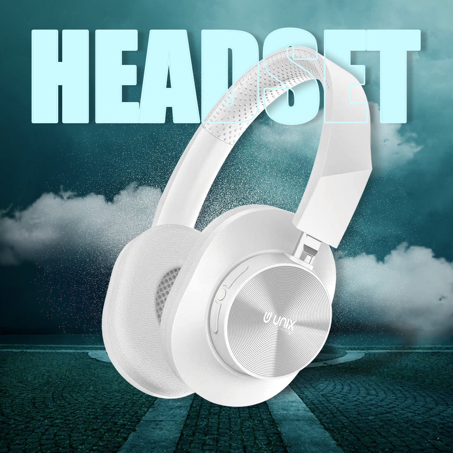 Unix UX-W100 Wireless Headphones: 36 Hours of Playtime, Type-C Charging, and Stunning Sound Quality - Unixindia.