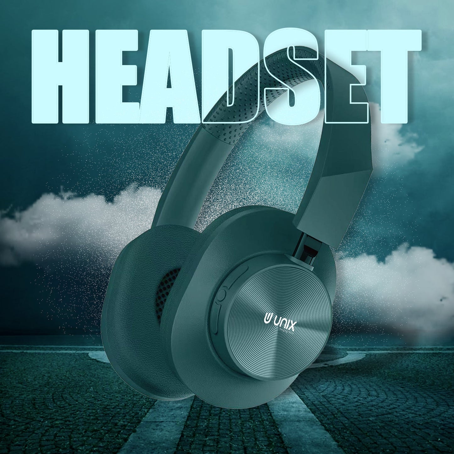 Unix UX-W100 Wireless Headphones: 36 Hours of Playtime, Type-C Charging, and Stunning Sound Quality - Unixindia.