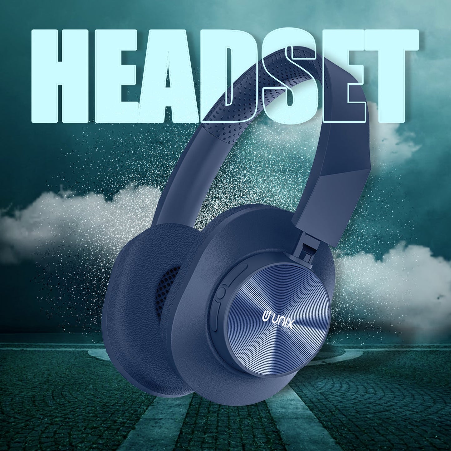 Unix UX-W100 Wireless Headphones: 36 Hours of Playtime, Type-C Charging, and Stunning Sound Quality - Unixindia.