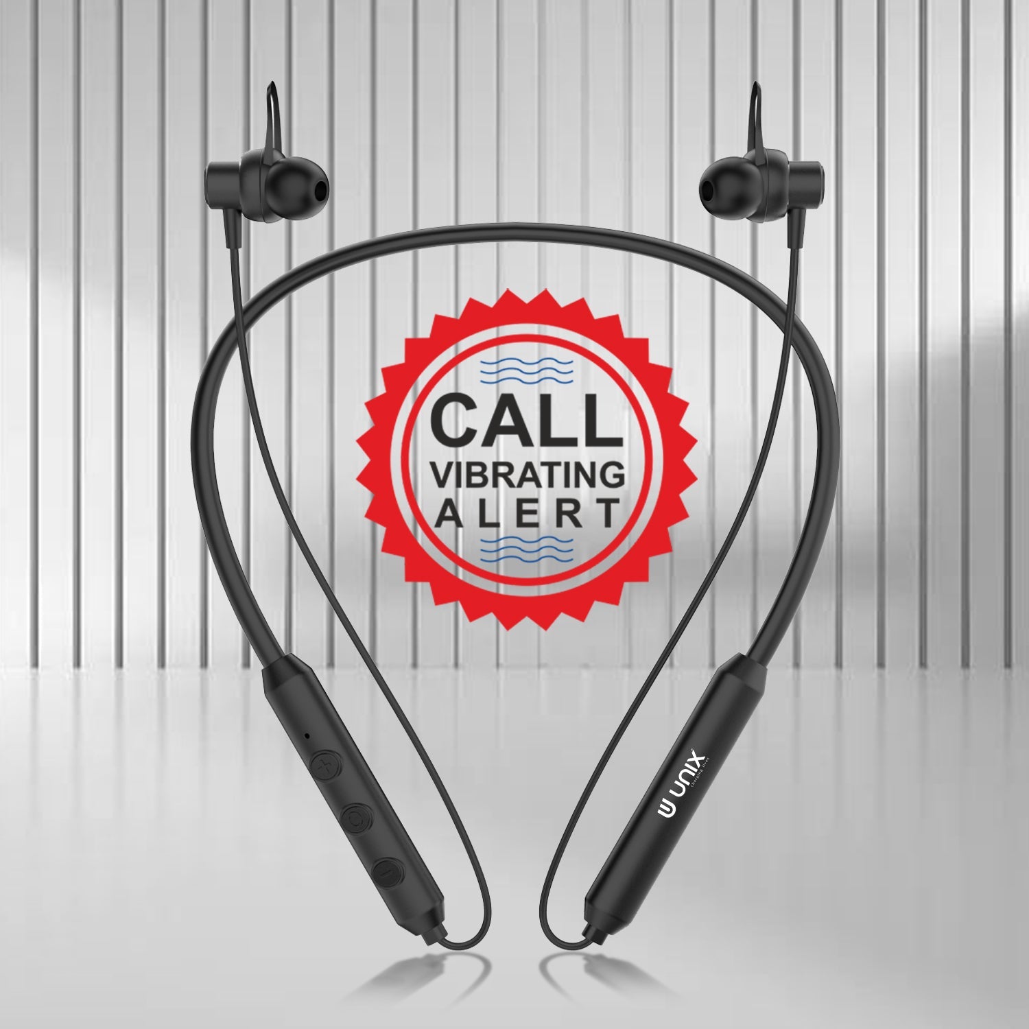 Unix Elite 10 Rewind Wireless Neckband - HD Sound - Unixindia.