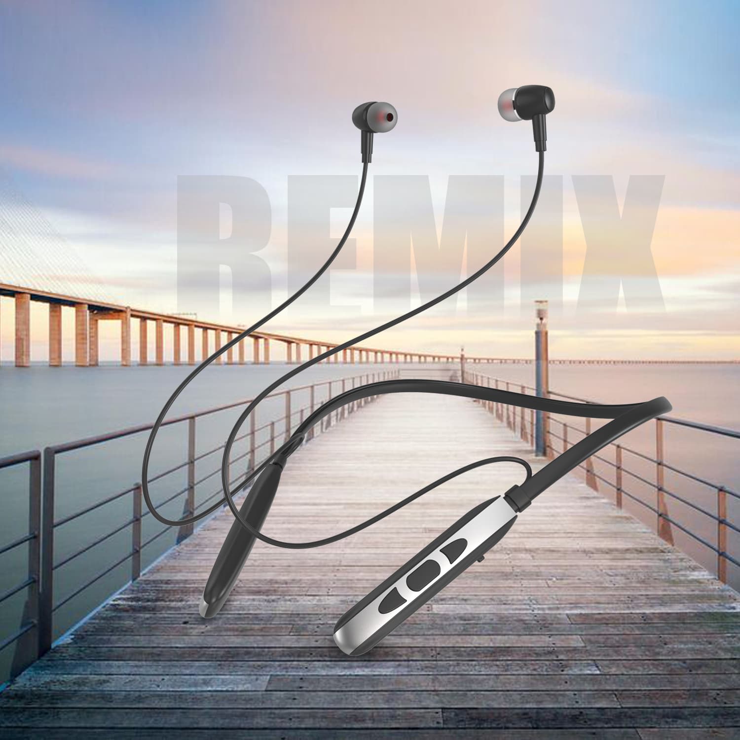 Unix Elite 5 Remix Wireless Neckband - Super Bass and Long Battery Life