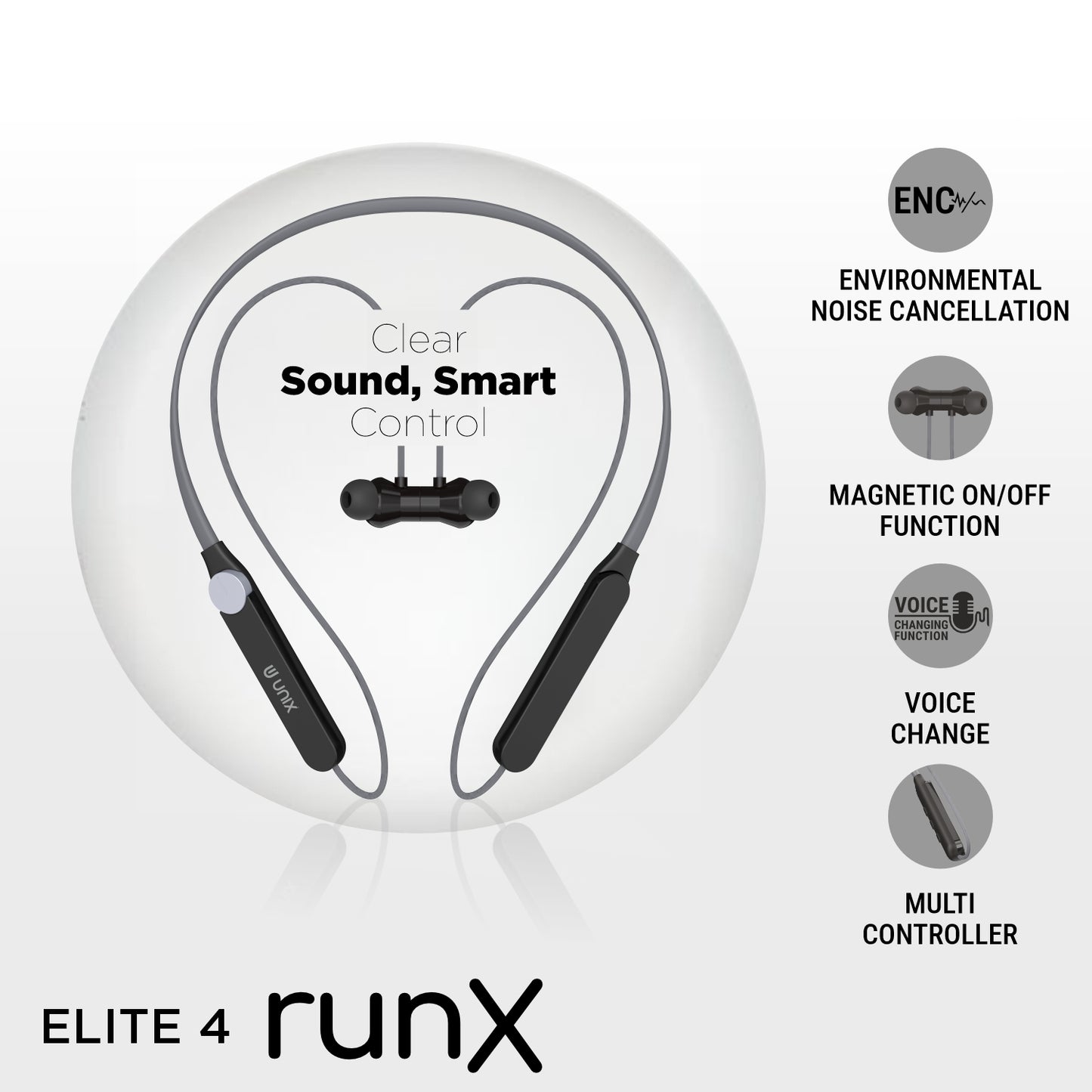Unix Elite 4 Runx Best Wireless Neckband