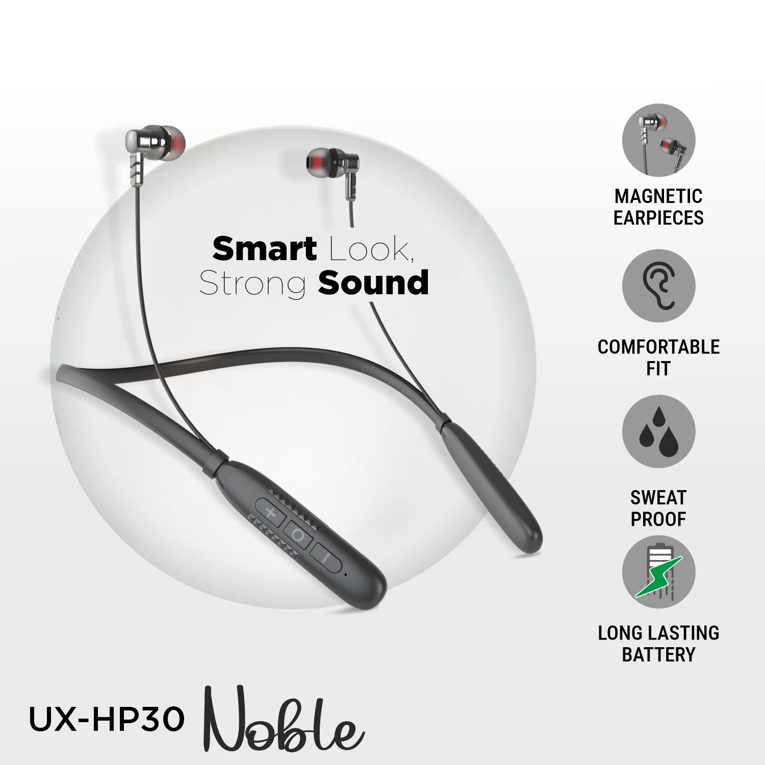 Unix UX-HP30 Noble Best Wireless Neckband